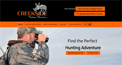 Desktop Screenshot of creeksidehuntingadventures.com